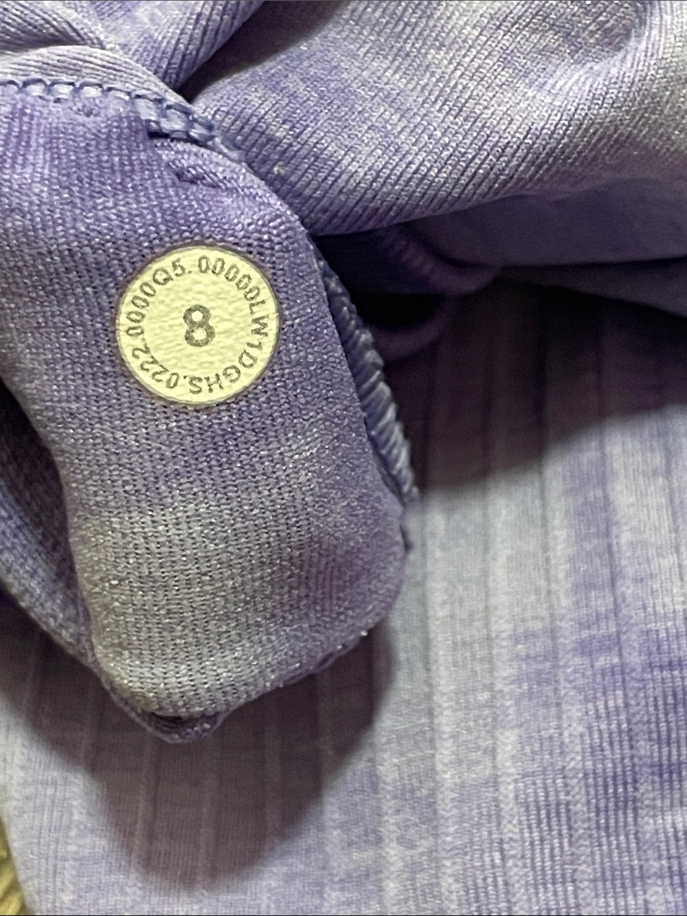 GUC Lululemon Ebb to Street Tank Top. Color Marble Dye Charged Indigo. Size 8 - Picture 5 of 7